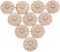 10-Pack Wood Rosettes Little Onlay Appliques, Unpainted Round Flower Carving Craft Decals for Home Chests Cabinet Door Cupboard Dresser Bed Wall Pew Wardrobe Furniture Decor (Dia-3cm/1.18")